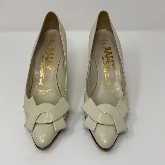 Vintage Bally Switzerland “Jane” Ponte Shank Leather Heels - Picture 2 of 12